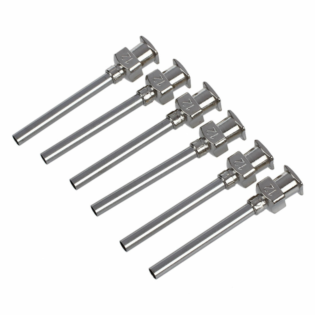 StaInless Steel Lock DisPensing Needle Tip, 12 Gauge, (Pack of 6) AD