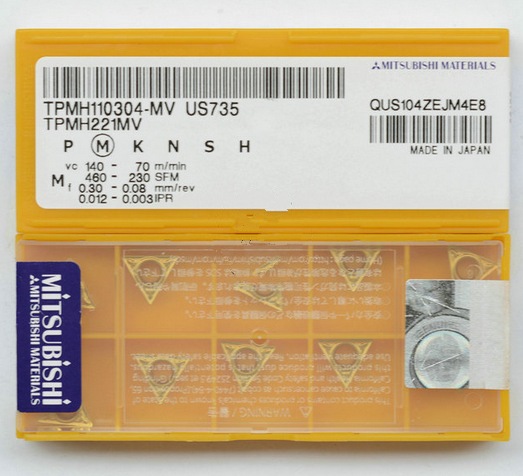 10pcs /box  MITSUBISHI TPMH110304-MV US735 TPMH221MV US735 NEW Carbide Inserts