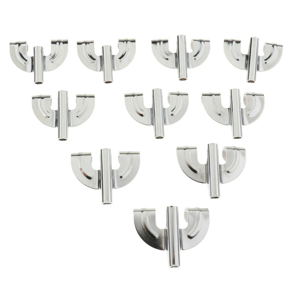 10x Chrome Bass Drum Claws Iron for Bass Drum Repair Replacement Parts