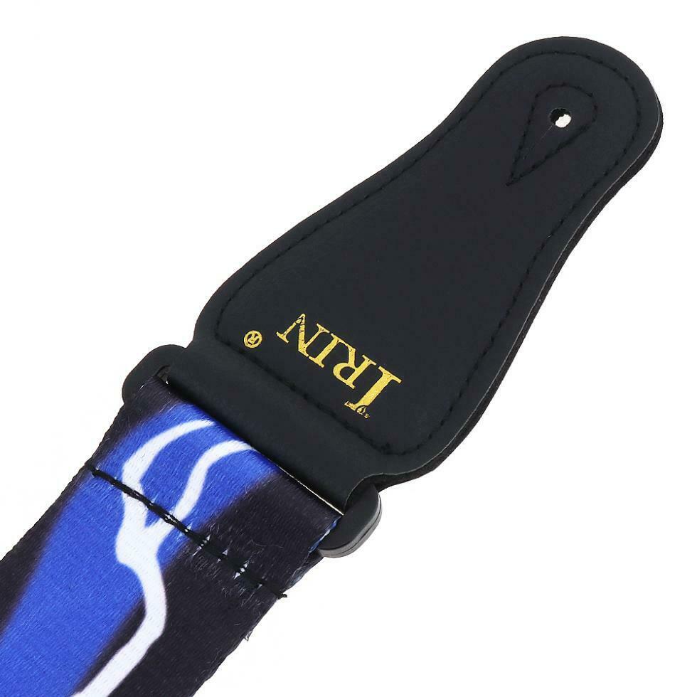 50mm Adjustable Printing Guitar Strap Guitar Accessories Blue Lightning Pattern