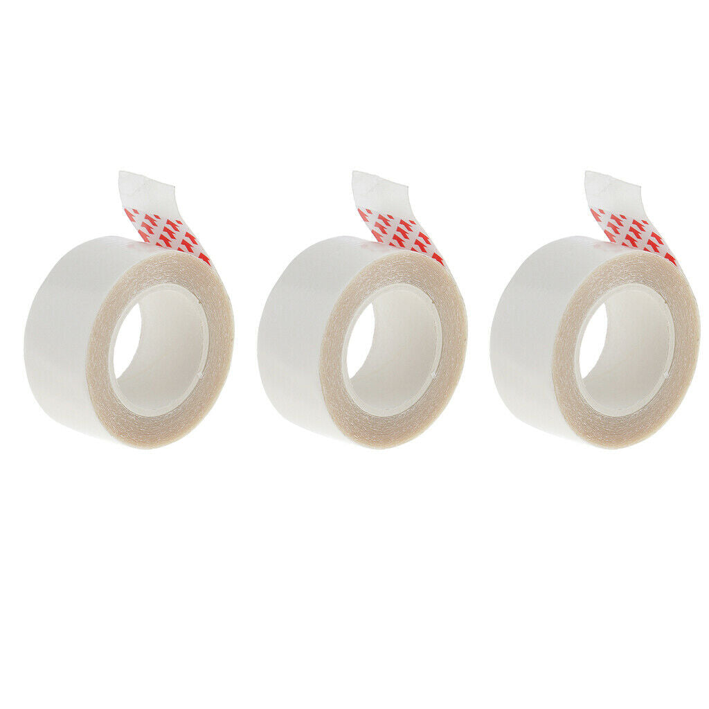 3 Pack 300x2cm Adhesive Dual Sides Wig Hair System Bonding Support Tape Roll