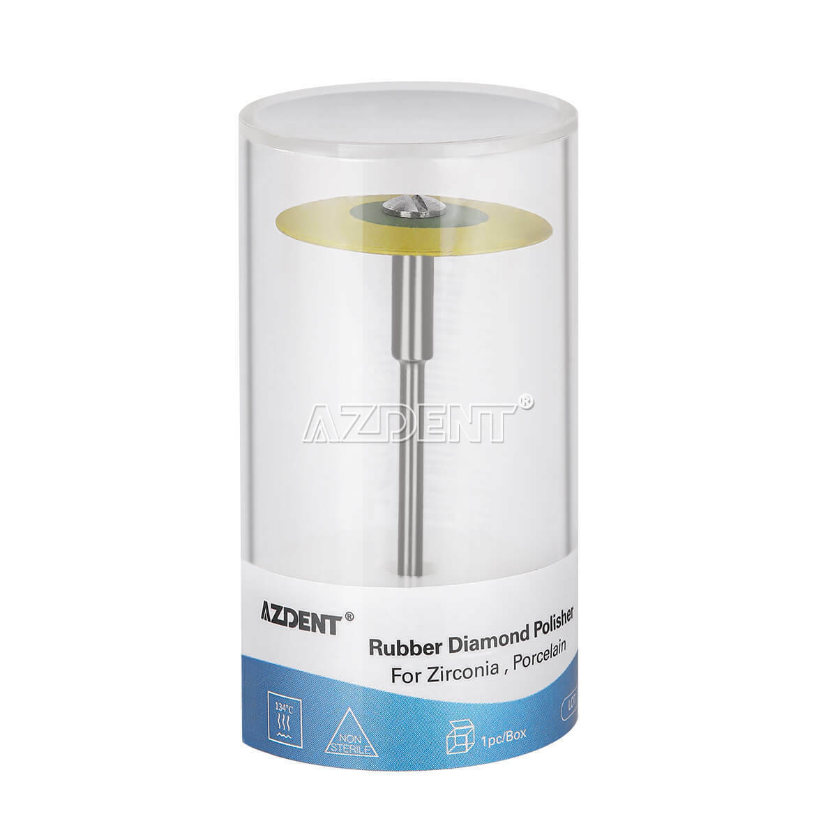 10 x Dental Rubber Diamond Polisher Polishing Extra Fine for Zirconia Porcelain
