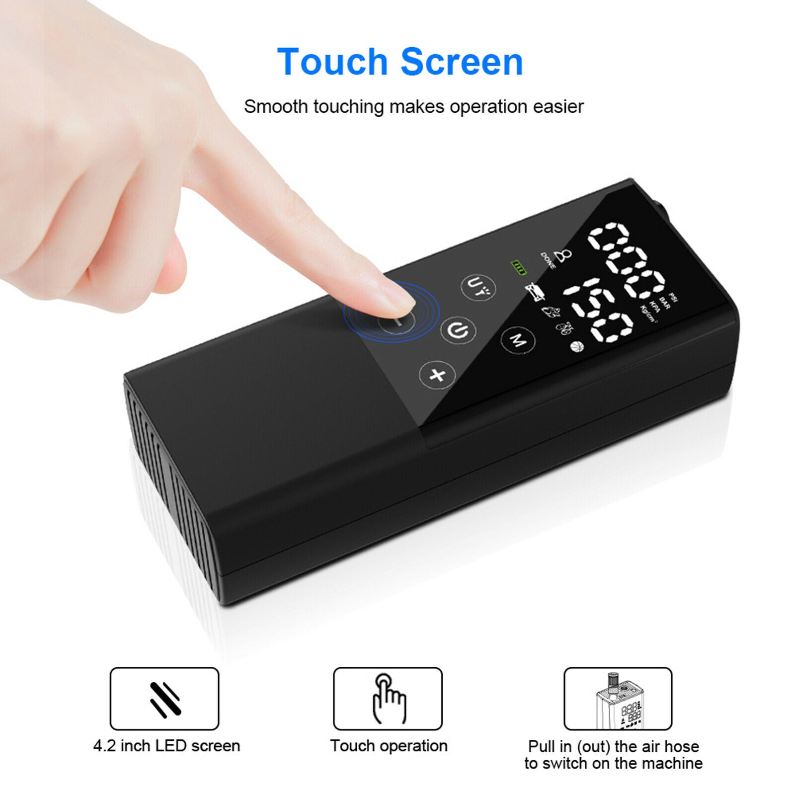 Mini Wireless Air Pump Electric Tyre Inflator Car Bicycle Air Compressor