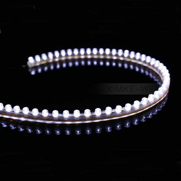 48cm White LED Flexible Neon Strip Light Car Van 12V