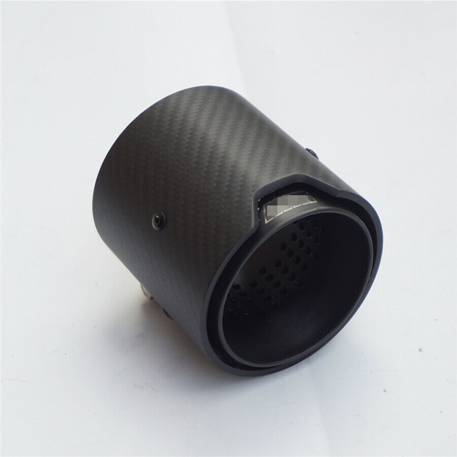 1PC Matte Real Carbon Fiber Exhaust Tip 71MM IN 93MM OUT For BMW Exhaust Pipe
