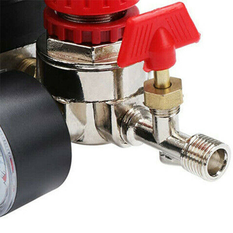 220V Air Compressor Pressure Switch Valve Manifold Relief Regulator Gauge 120PSI