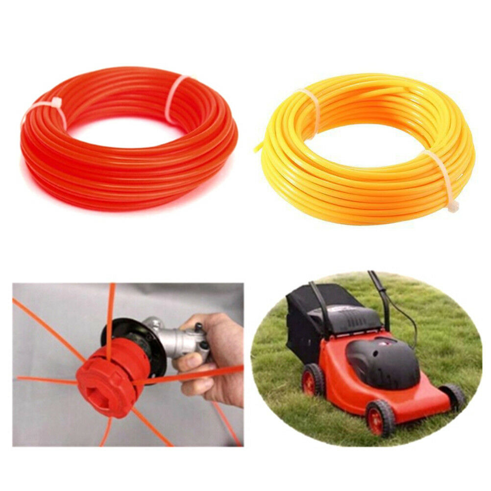 10m x 2mm strimmer line brushcutter grass trimmer nylon cord wire round striO*WF