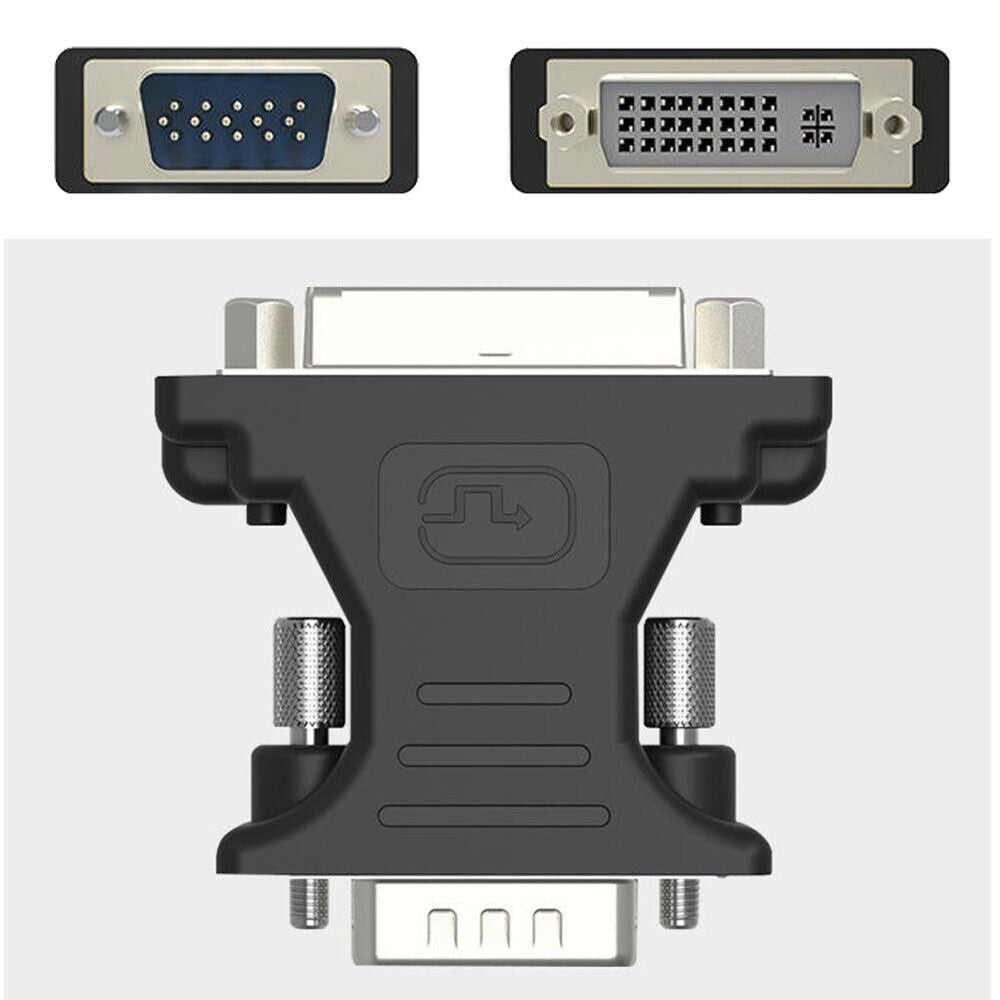 New DVI Female to VGA male adapter DVI-D dual link 24+1 ADAPTOR Converter