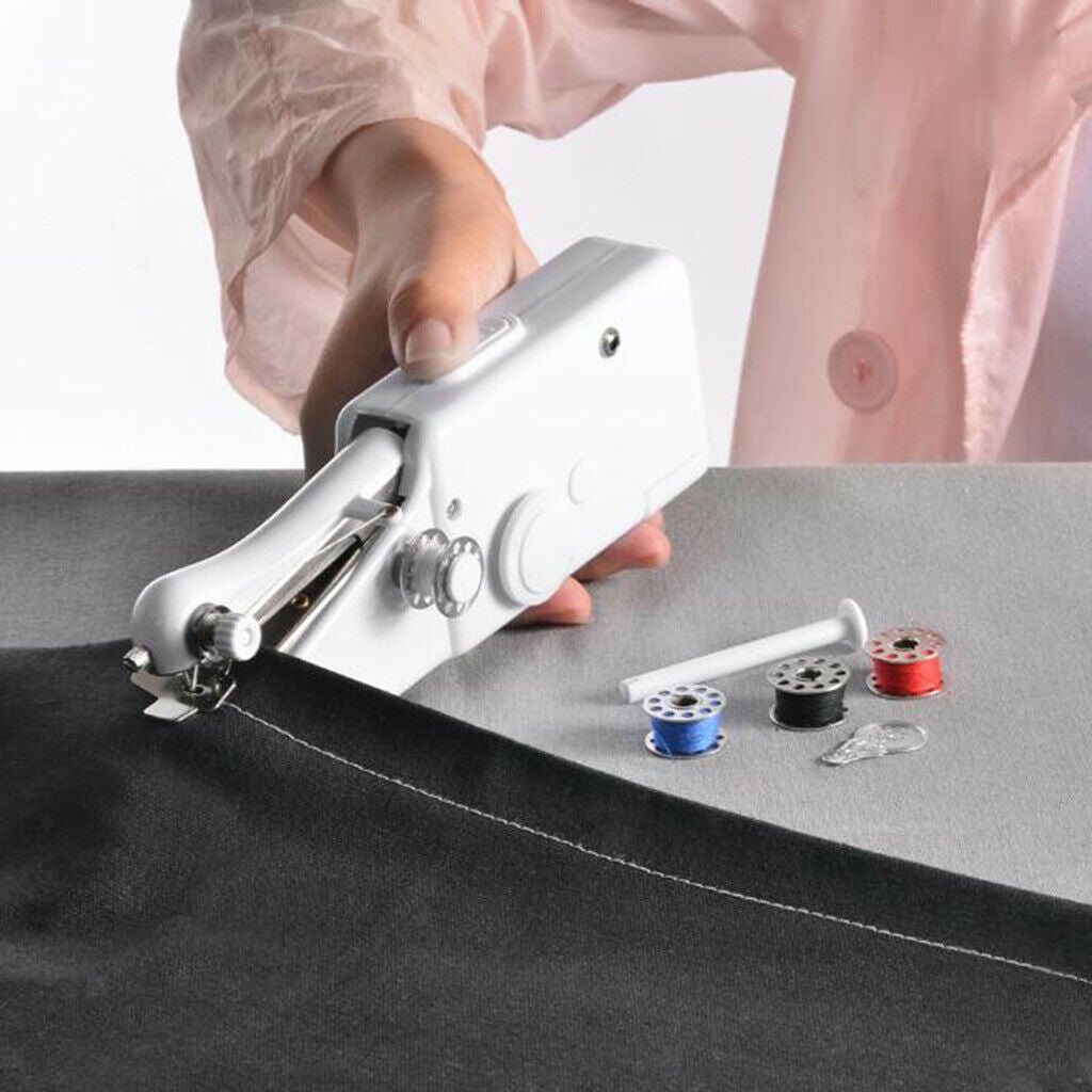 Mini Sewing Machine Electric Stitch Sew Device 11yd Elastic Band Flat Craft Cord