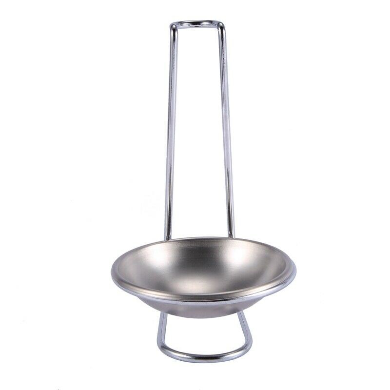 Stainless Steel Spoon Rest Holder,Long Handle Vertical Saving Soup Ladles HoldS9