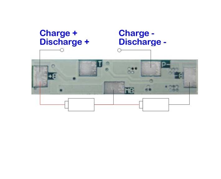 2Pcs Protection Circuit Module PCM for 2S 7.4V 7.2V Li-ion Li-Po Battery 2SW002