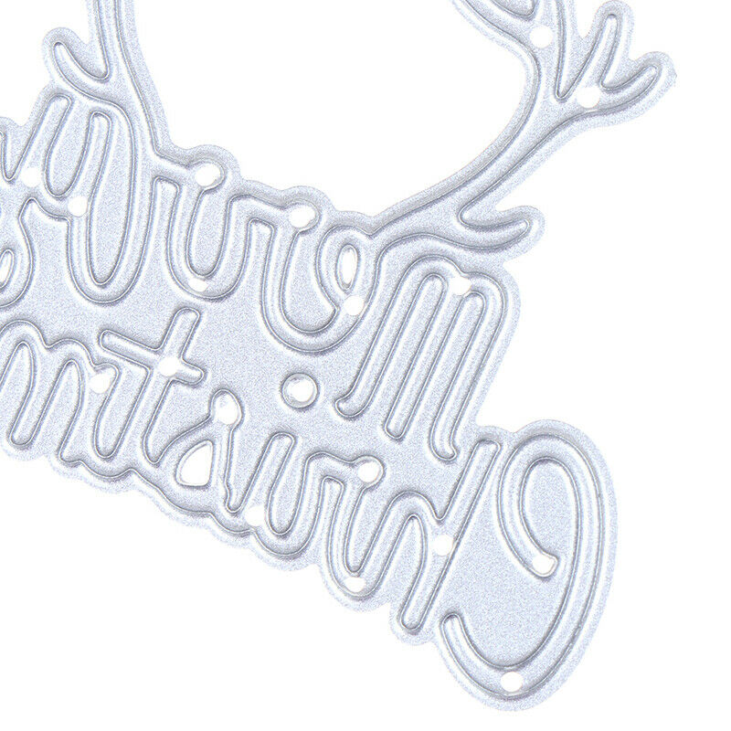 Merry Christmas Metal Cutting Dies Stencils DIY Scrapbooking Album Paper Card Kt