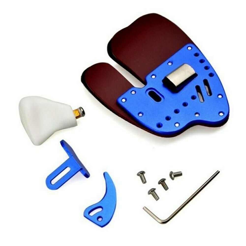 Archery Finger Tab Guard Bow Protector Gear Leather Adjustable AF6