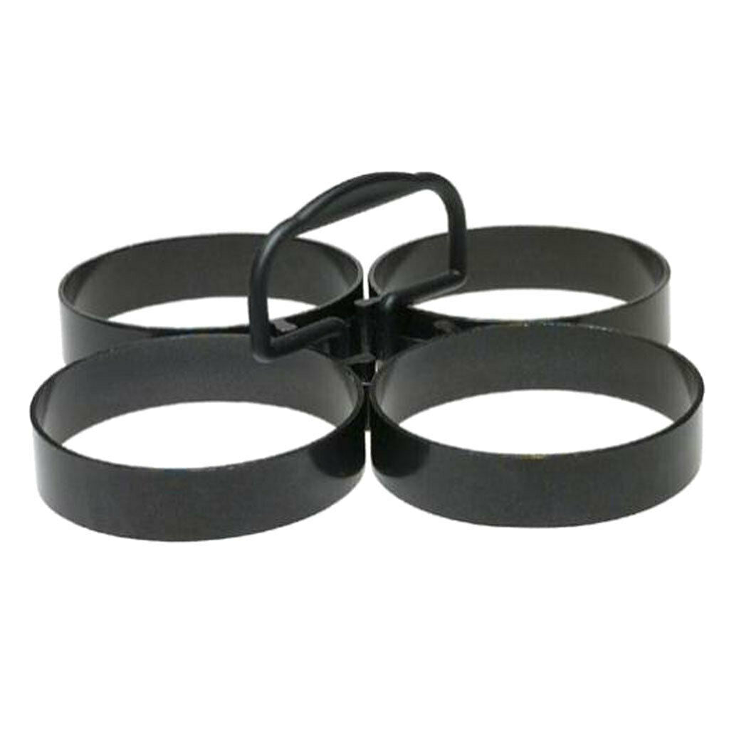 Aluminum alloy egg / pancake mold Round egg molds, black