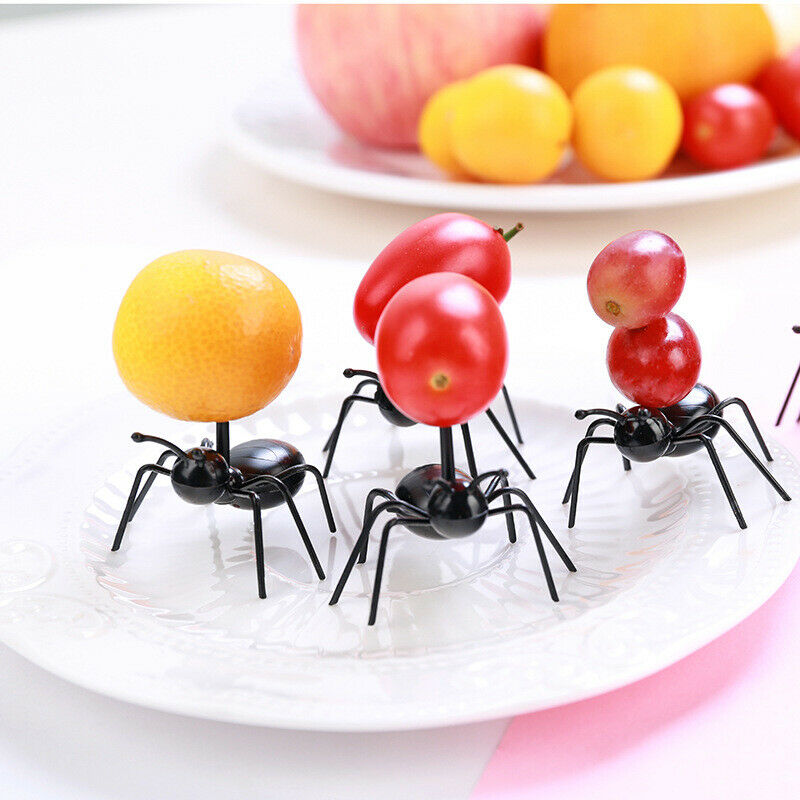 Mini Ant Fruit Fork Plastic Cake Dessert Forks Tableware For Party Decora.l8