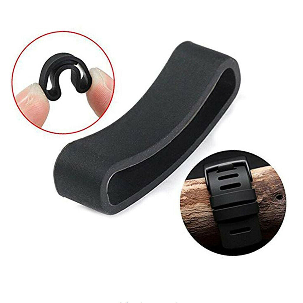 10pcs Fastener Ring for Sunnto Core Watch Strap Security Holder Keeper Black