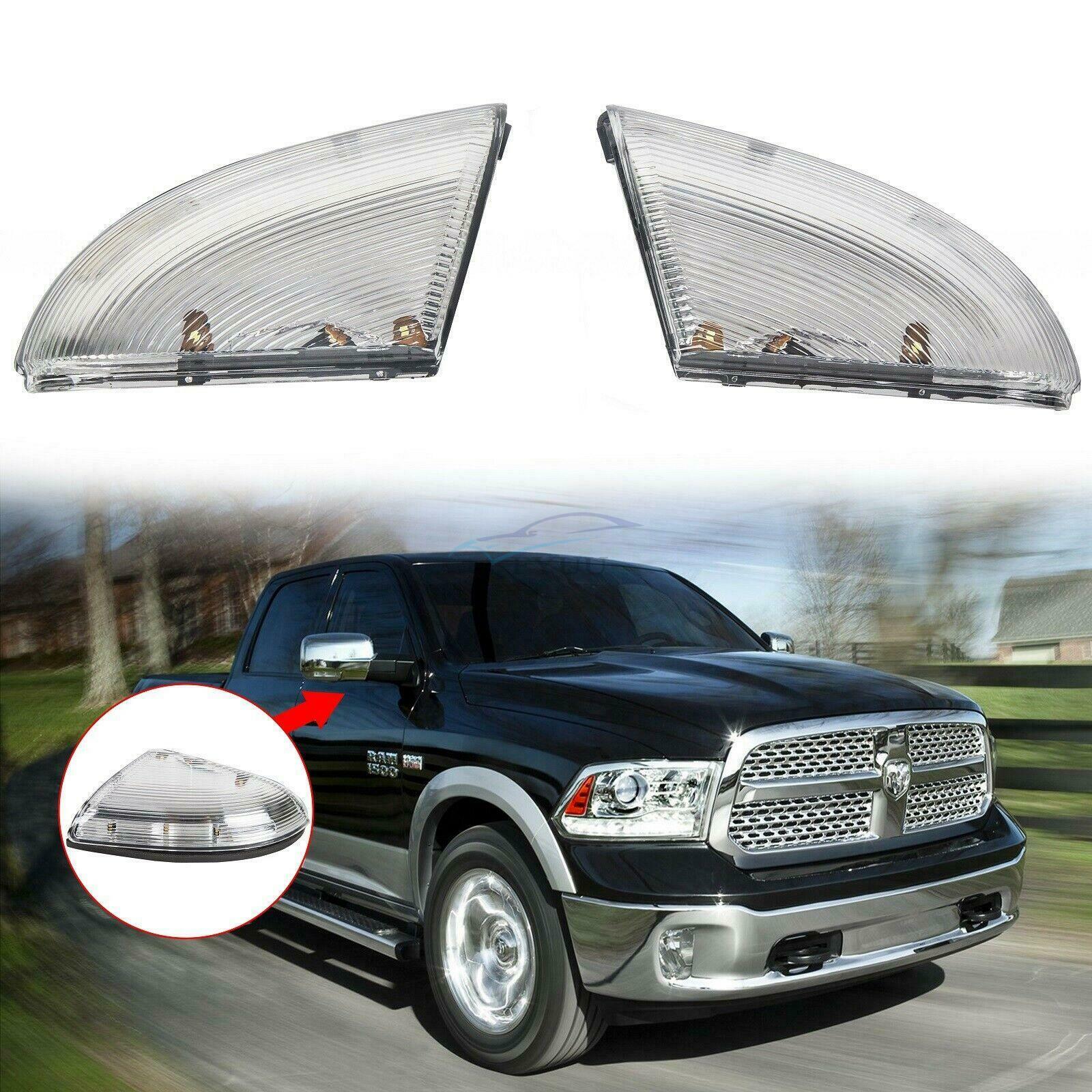 1 Pair (Left + Right) Car Rearview Mirror Turn Signals For Dodge RAM 1500 2500