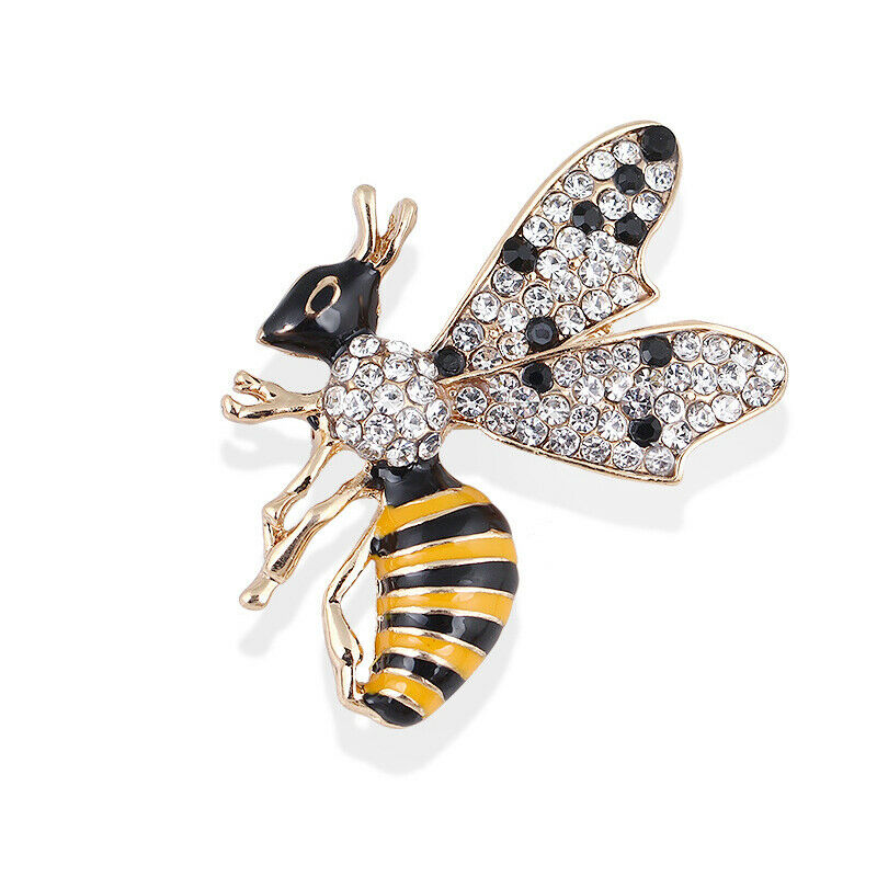 Fashion Rhinestone Enamel Bee Insect Brooch Pin Scarf Corsage Jewelry Gi.l8