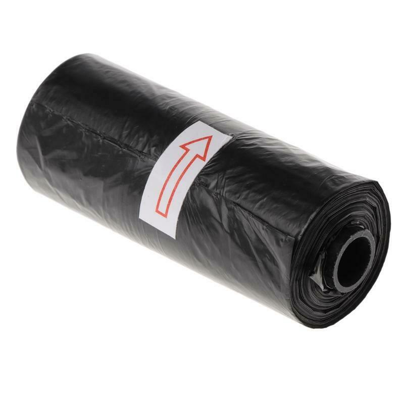 10 Roll/Set Garbage Bag Degradable Pet Poop Shit Trash Home Kitchen Waste Black