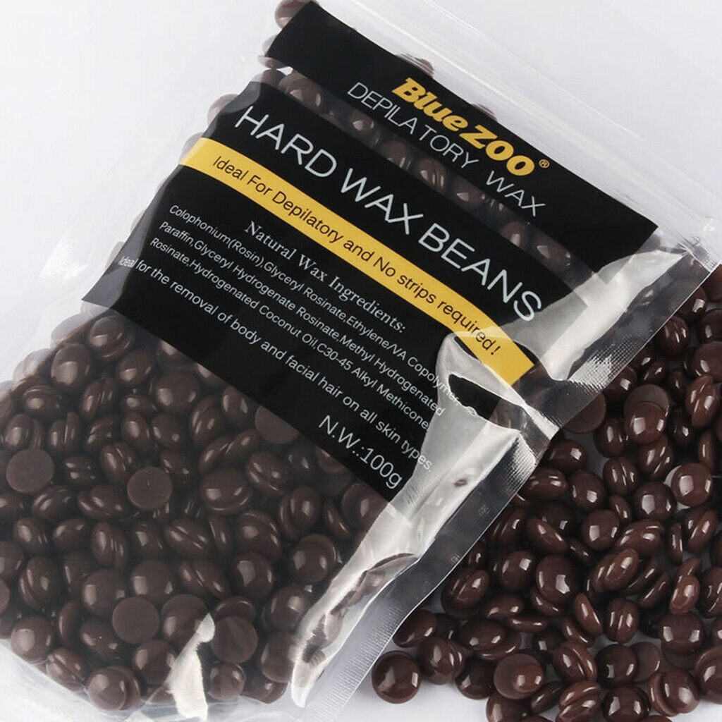3 X Hard Wax Beans No Strip Film Hard Pellet Waxing Body Bikini Hair Removal