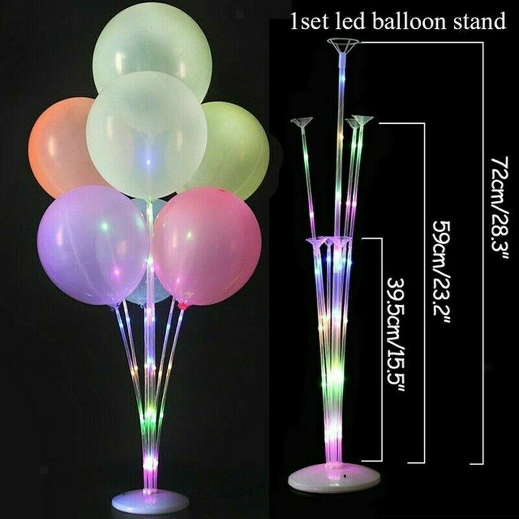 LED Balloon Stick Holder Decor for Party Centerpiece Supplies Desktop Accs