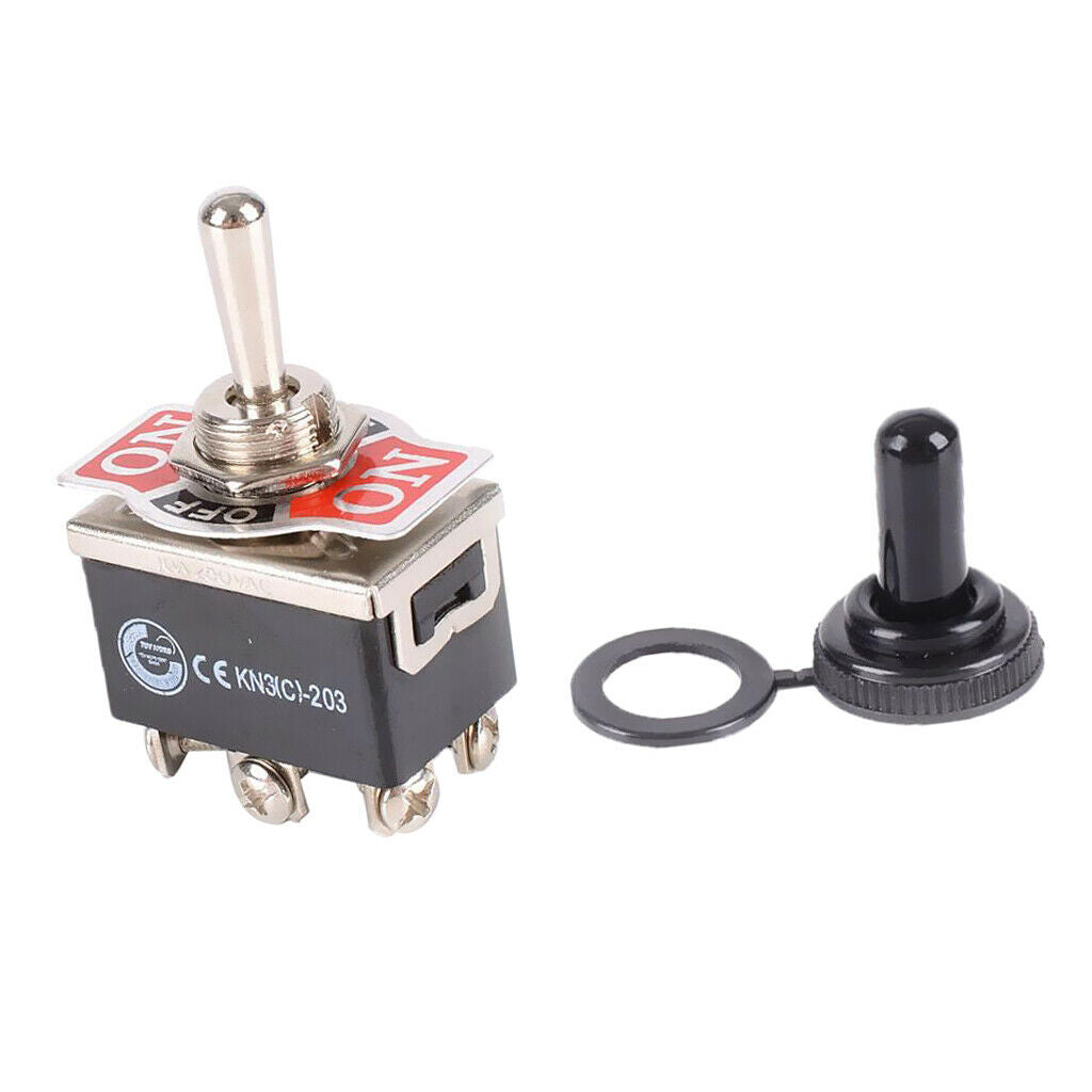1x toggle switch rocker switch included 1x button cover black