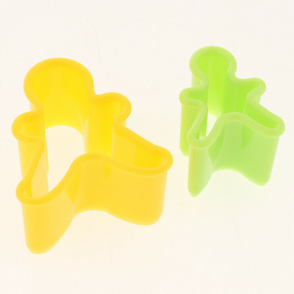 Gingerbread Man Cookie Cutters 5 Piece Random Colors Plastic Kitchenware