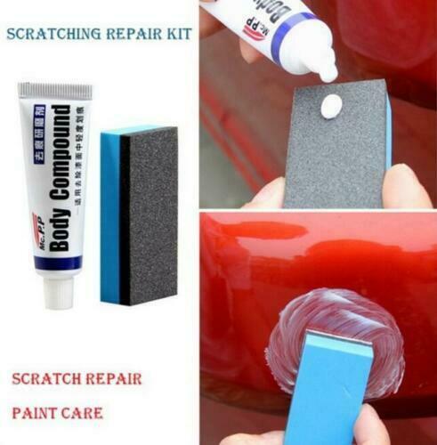 Car Scratch Repair Remover Car Paint Strong Decontamination Wax Abrasives+Sponge