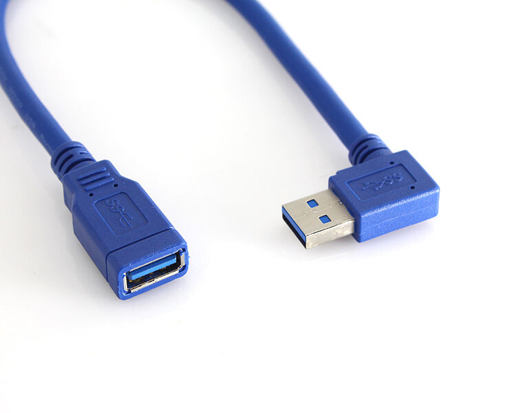 USB 3.0 Type A Right Angle 90 Degree Extension Cable Male to Female AdapterRDF