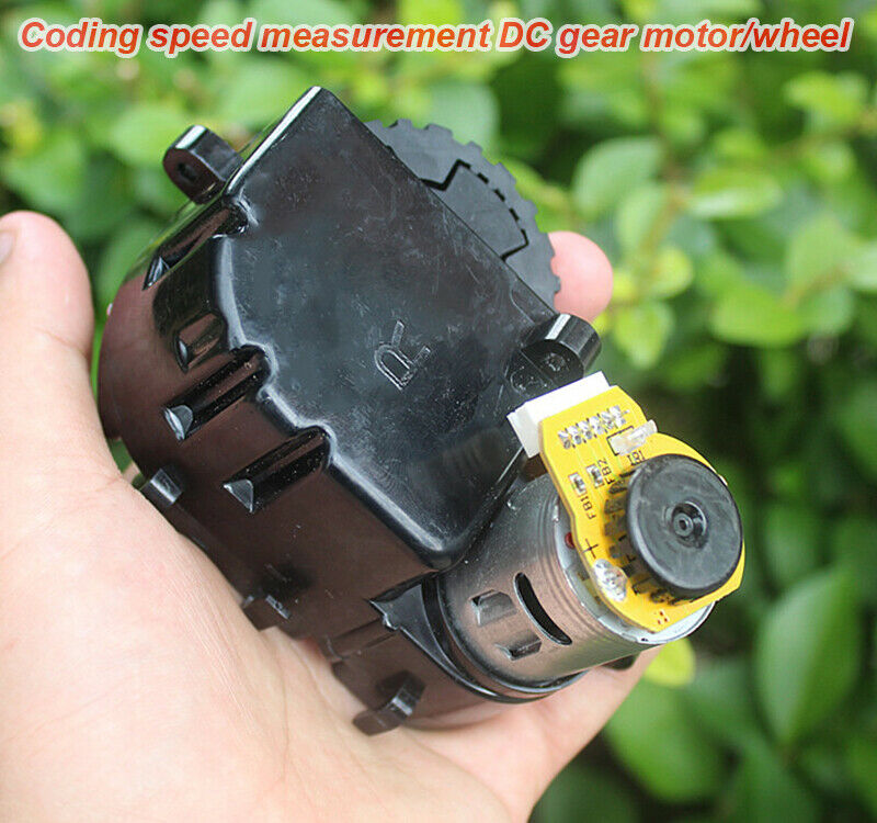 2pcs Coding Speed Measurement DC Deceleration Motor Wheels Sweeping Robot motor