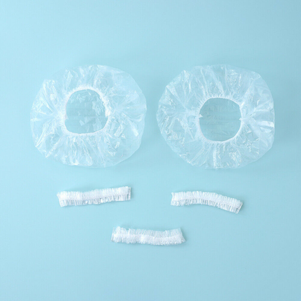 100Pcs Disposable Plastic Film Bowl Cover Food Dust Covers Kitchen Wrap Cover