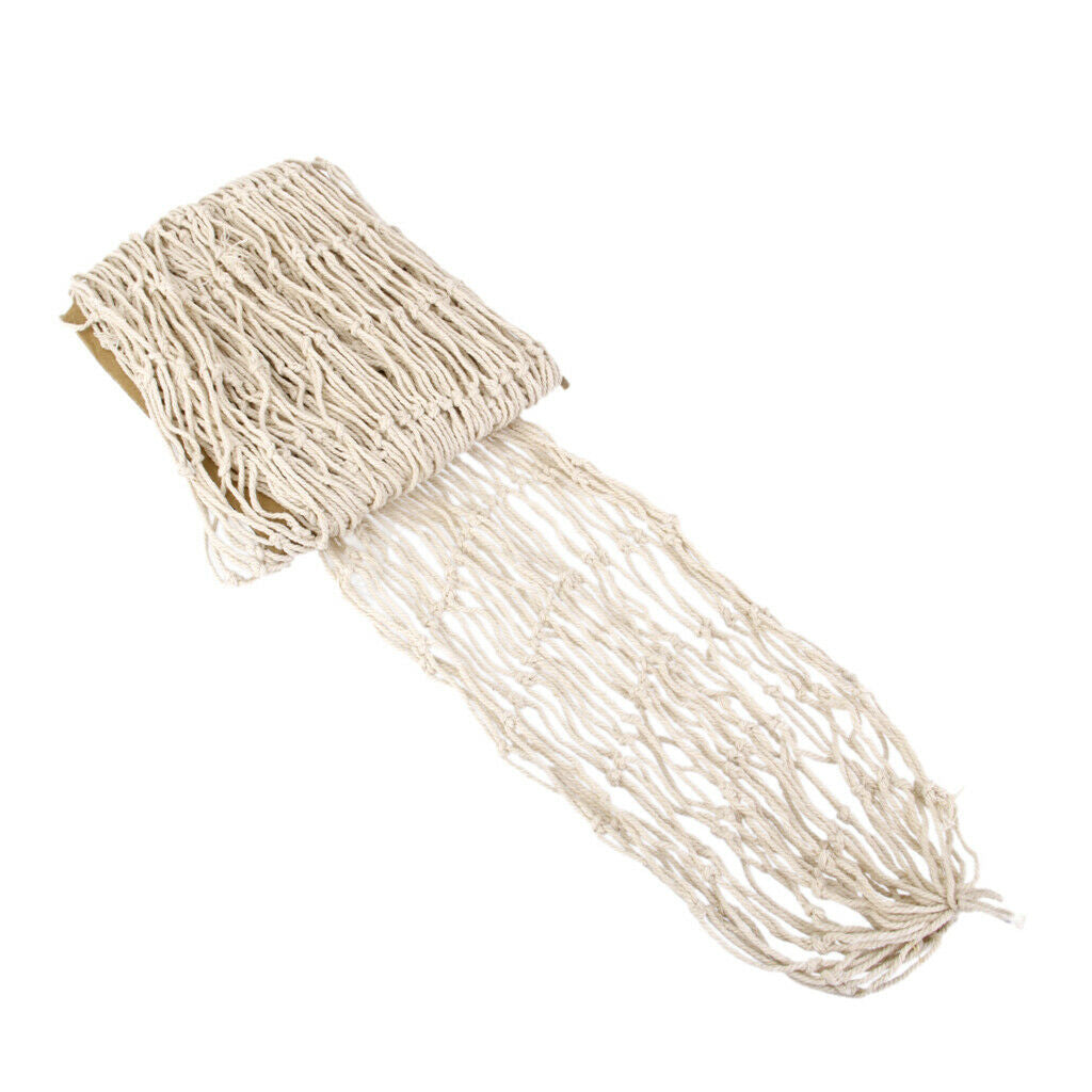 2x4M Nautical Fishing Net Photo Prop Beach Scene DIY Party Craft Decor Beige