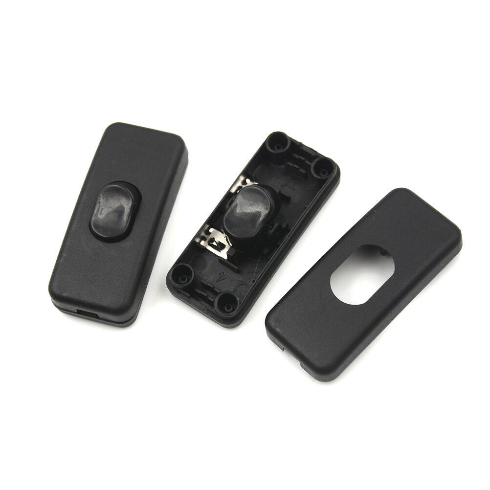 5Pcs AC 250V/125V 2A Plastic Light Switch ON/OFF Button In Line Cor.l8