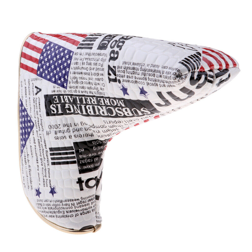 Durable PU Leather Golf  Putter Headcover Club Head Cover Replacement