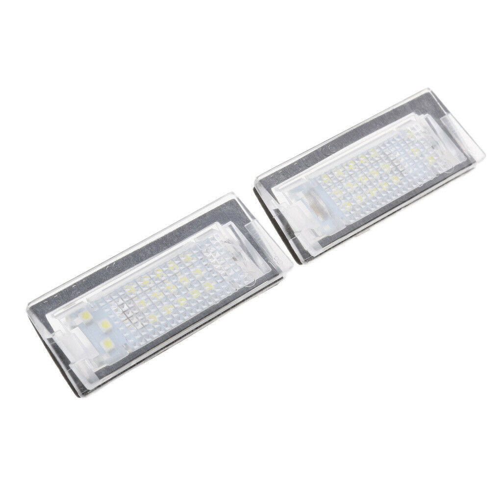 2 Pieces White 18LED License Number Plate Lights Lamps for BMW E39 5-Door