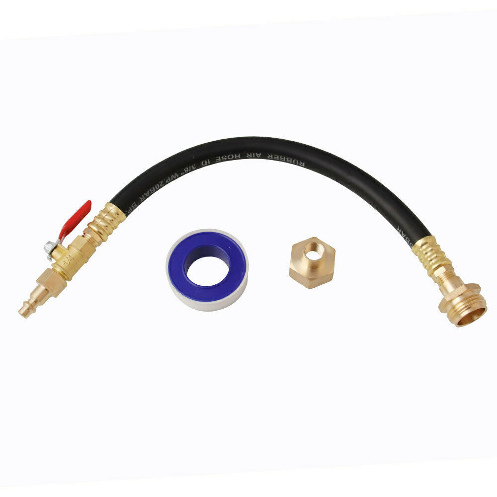 Sprinkler Blowout Adapter with Shut Off Valve 12.9 Inch Air Compressor Kits