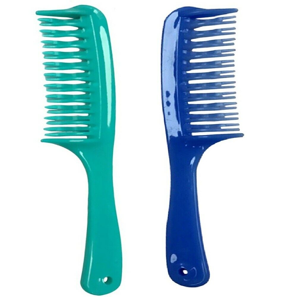 2PCS Curved Tooth Detangling Comb Hair Detangler Brush  for Wet Curly Hair