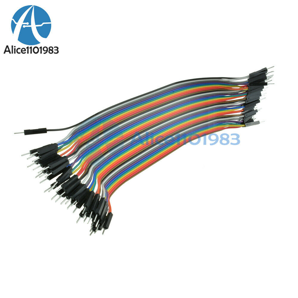 Dupont wire jumper cables 40pin*20cm 2.54MM male to male 1P-1P For Arduino New