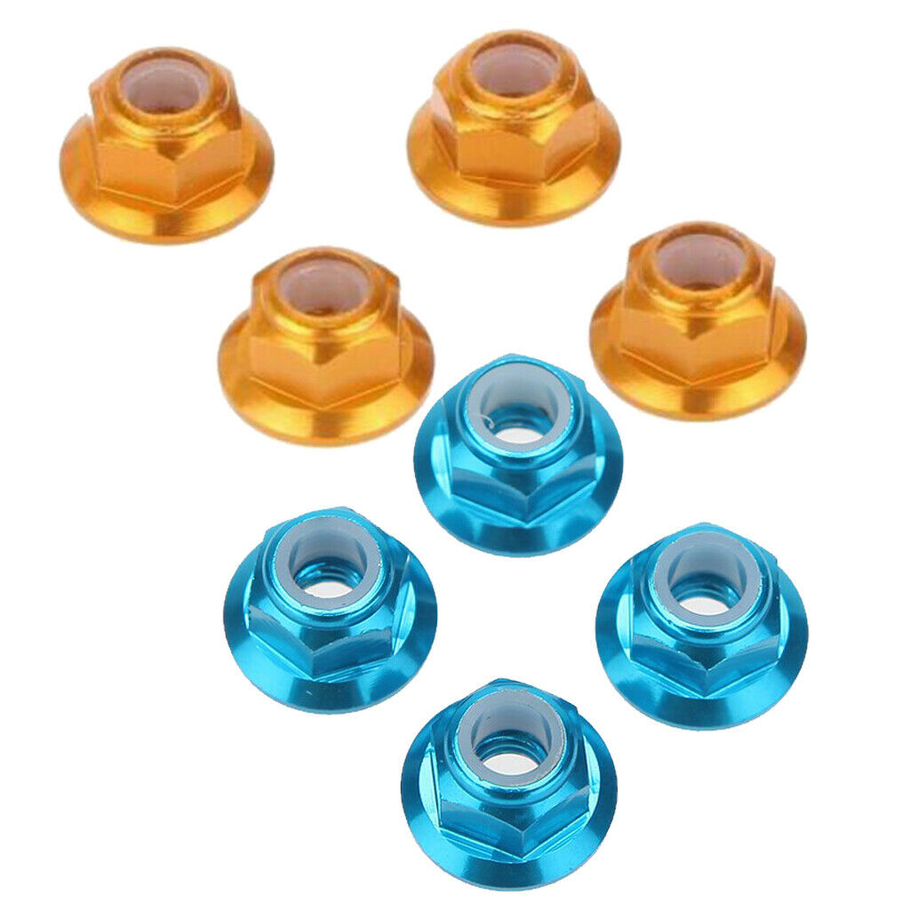 Lot 8pcs  Nut Nylon M4 Aluminum Alloy Replacement Parts