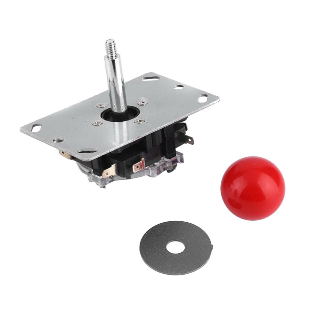 Arcade Game Controller Handle Joystick with Red Ball Handle Short Shaft