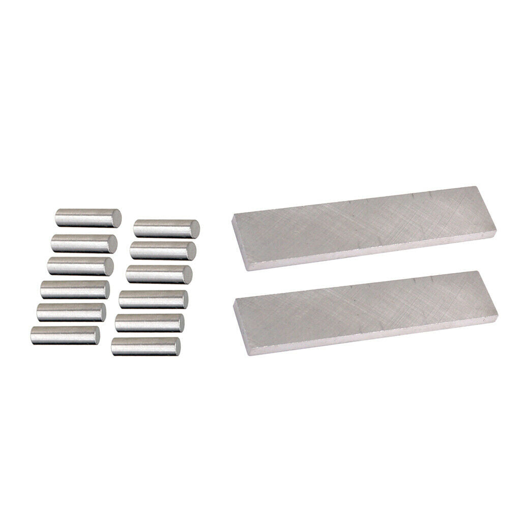12pcs Alnico 5  Polepieces+2pcs Bar Magnets for Electric Guitar