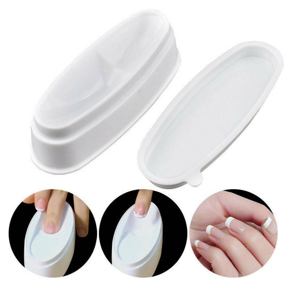Simple French Tray Manicure Mold Nail Dip Nail Dipping Powder Container Hot