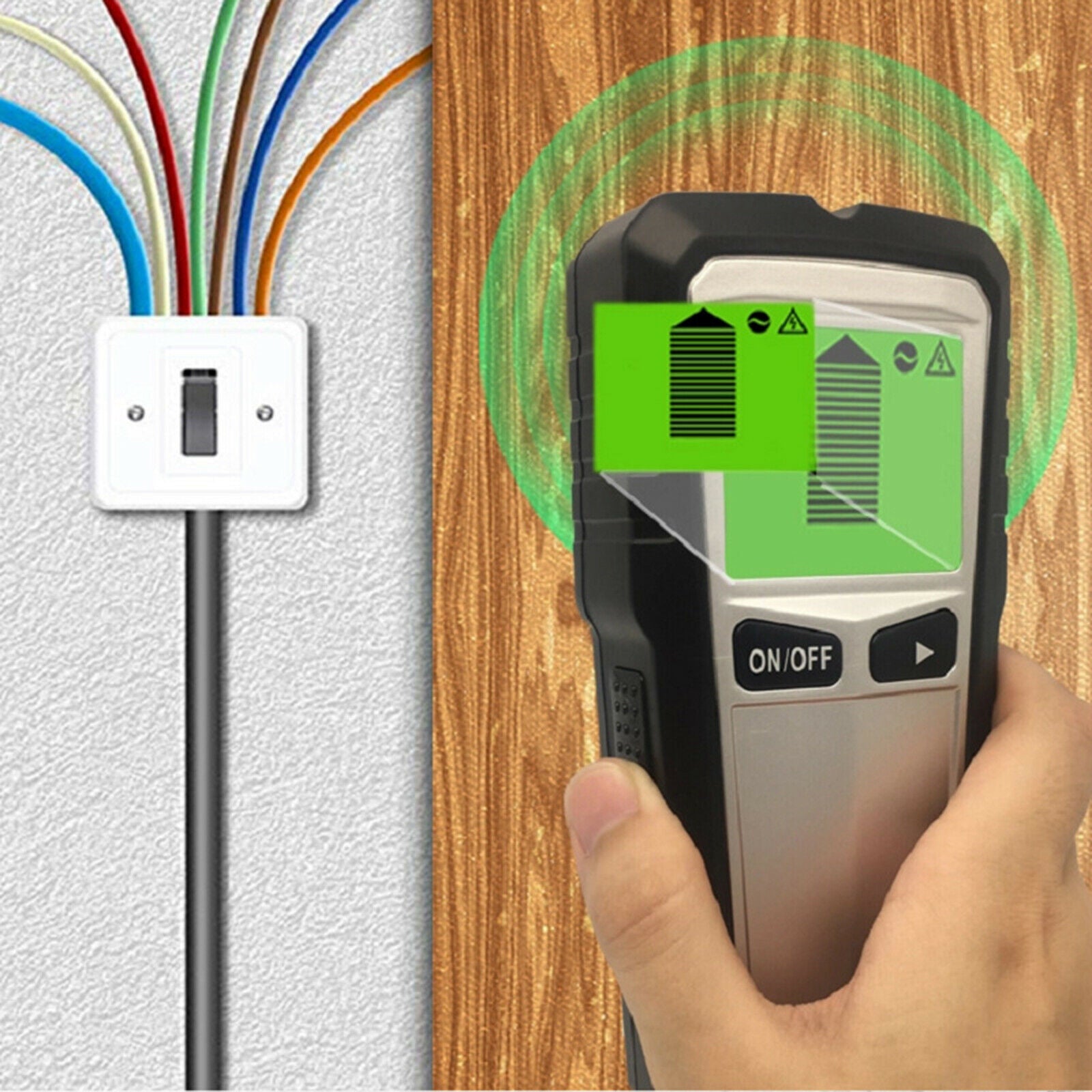Wood Stud Finder Multifunctional Wall AC Wire Scanner LCD Digital Display