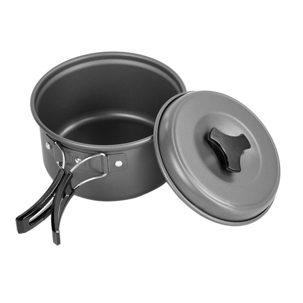 Outdoor Saucepan Cookware Cookware with Foldable Handle for Hiking