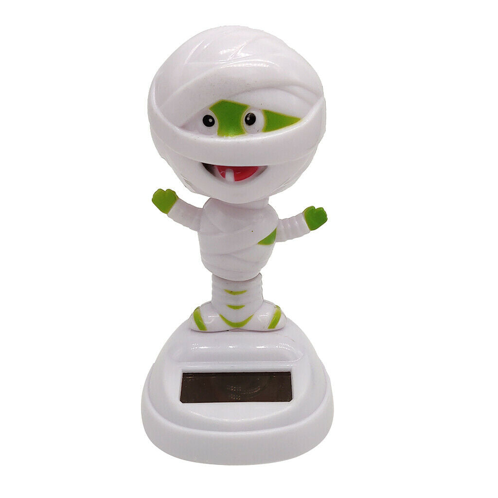 Solar Powered  Mummy with Shaking Head And Body, Decorations for Cars