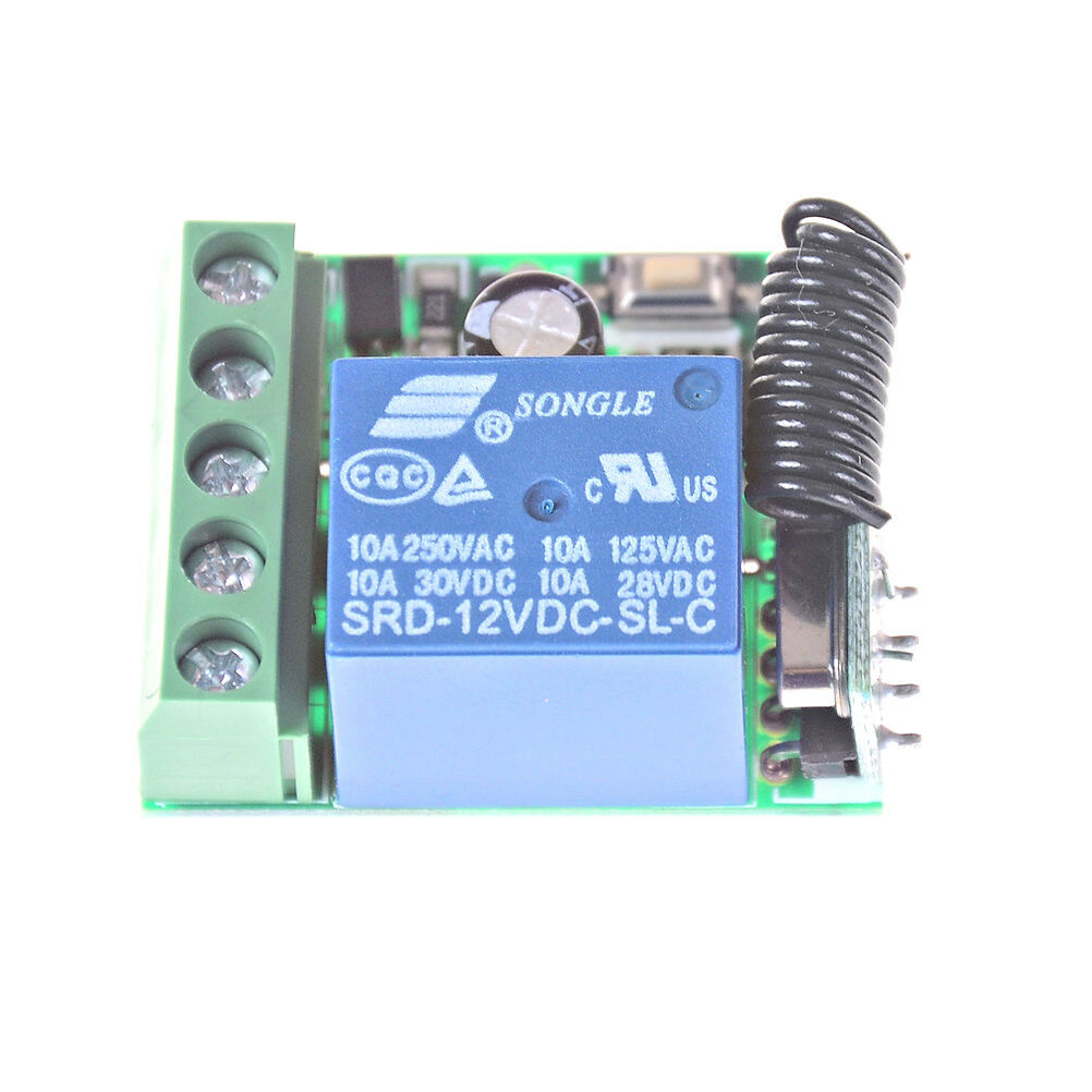 433MHz 1Channel Wireless Relay RF Remote Control Switch Receiver DC12V_SG Z0  DF