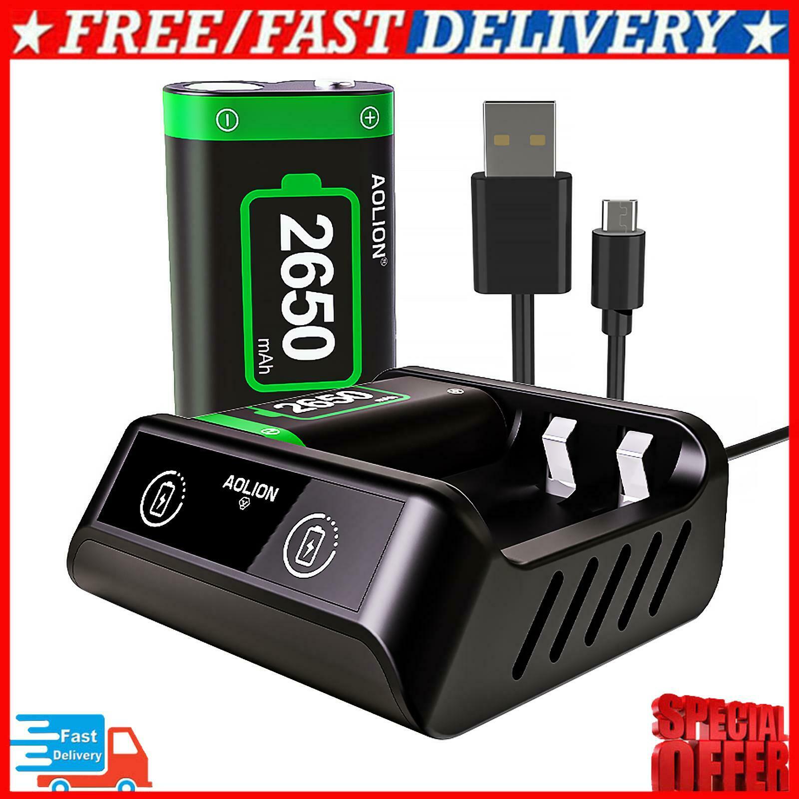 Wireless Controllers Charging Dock Rechargeable Battery Pack for Xbox Series X