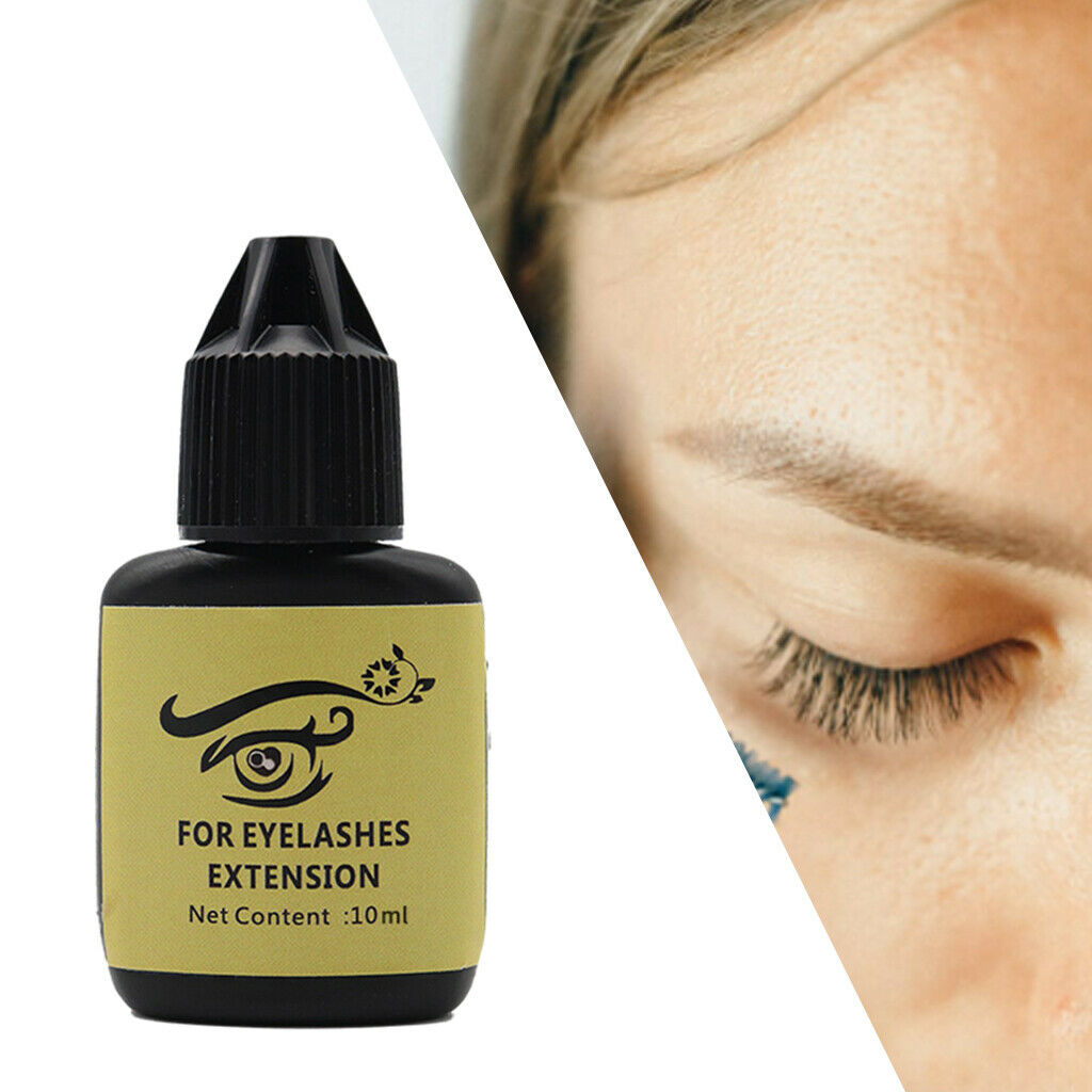 10ml Fast Strong Eyelash Glue 2-3 Secs Drying time for Beginners to Practice,