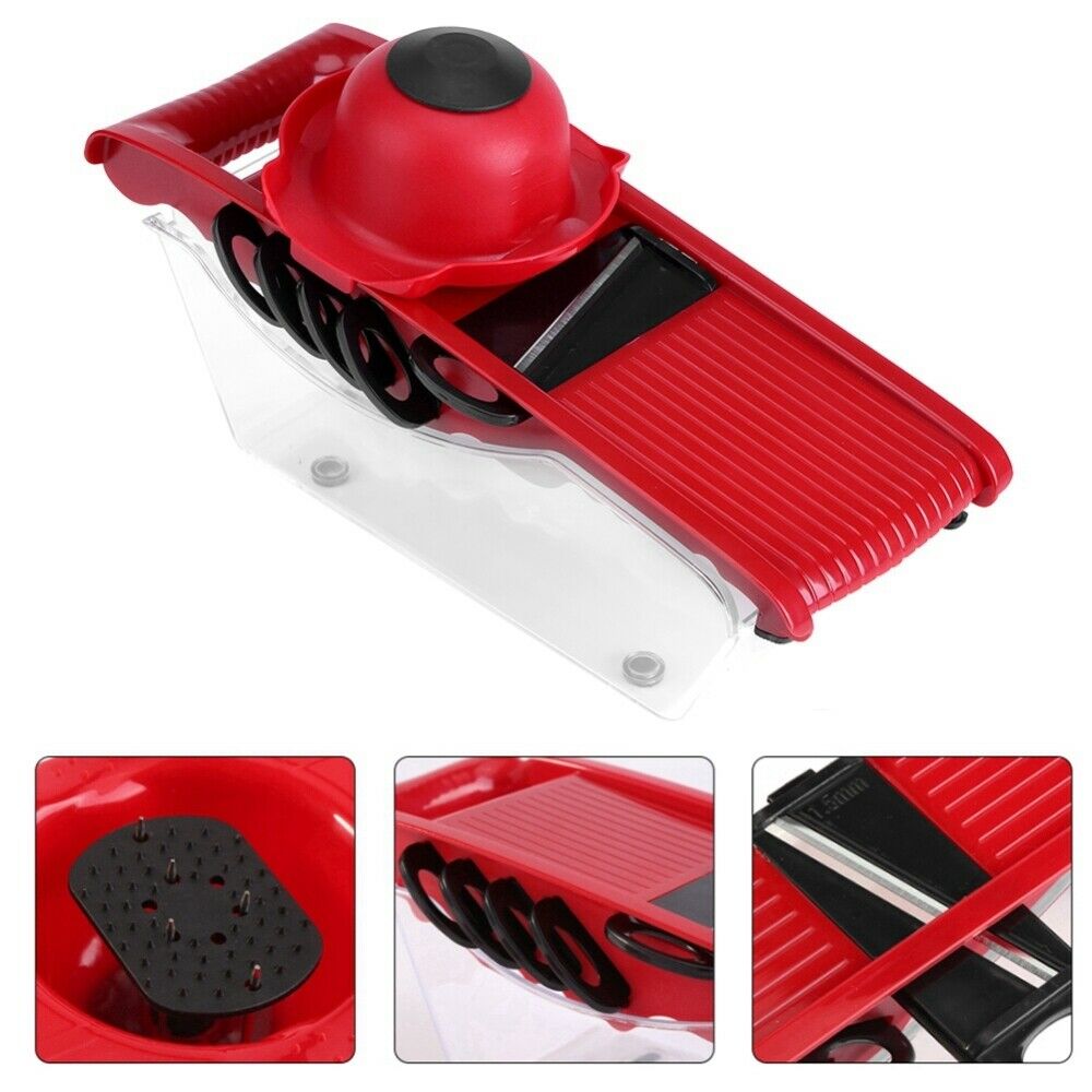 6in1 Slicer Mandoline Cutter Grater Multi-function Peeler Vegetable Carrat Onion