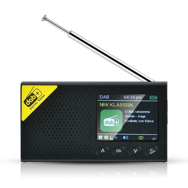Portable Bluetooth Digital Radio DAB/DAB+ and FM Receiver Rechargeable Radio